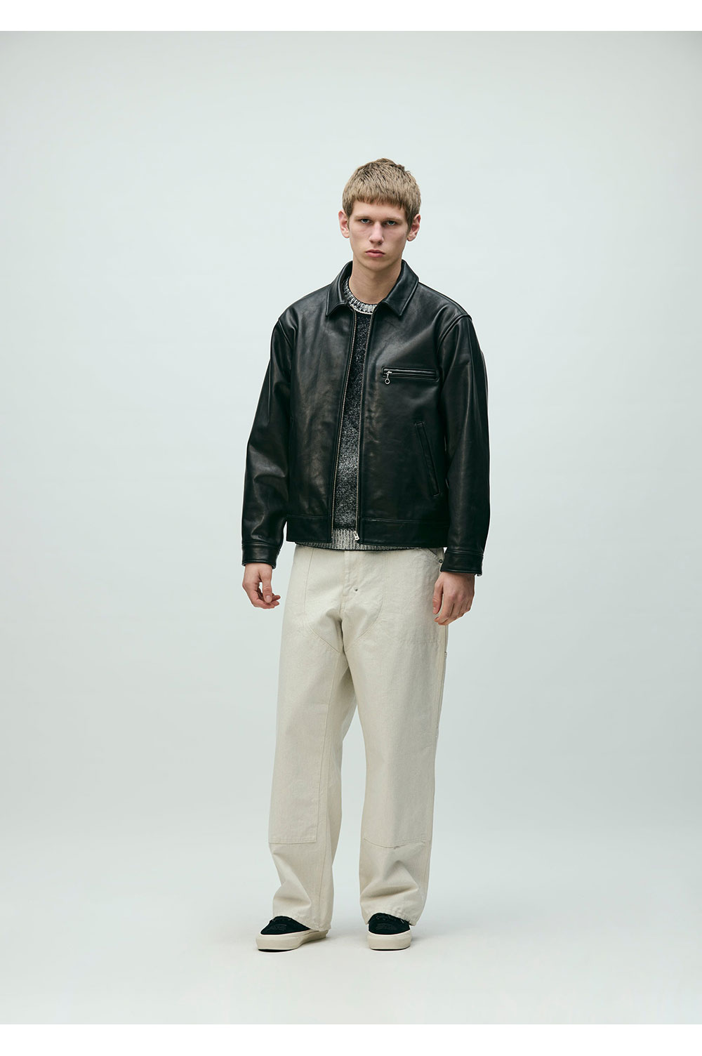 LEATHER SPORTS JACKET / BLACK (261SZNH-JKM01) | セレクトショップ