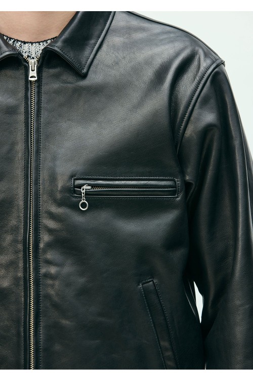 LEATHER SPORTS JACKET / BLACK (261SZNH-JKM01) | セレクトショップ