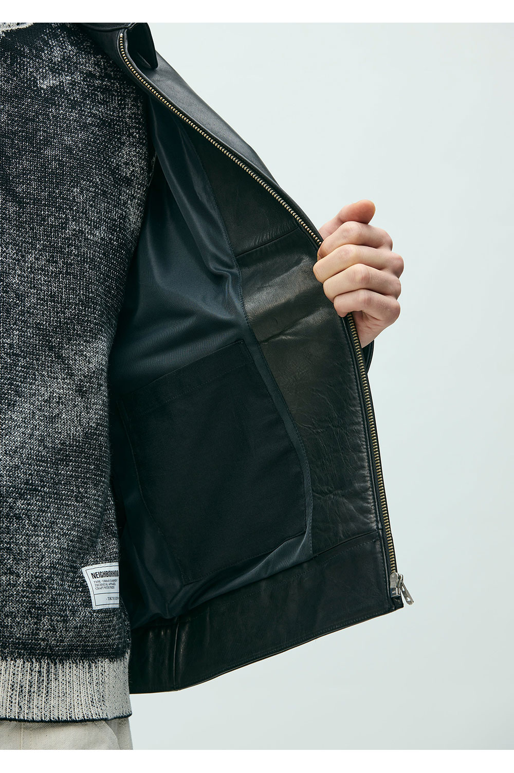 LEATHER SPORTS JACKET / BLACK (261SZNH-JKM01) | セレクトショップ