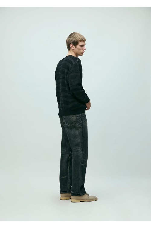 WASHED DENIM DP BASIC PANTS / BLACK (261XBNH-PTM05) | セレクト