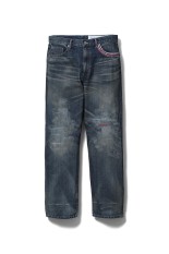 COATING DOUBLE KNEE FLARE DENIM / BLACK (BR25AW-P1009) | セレクト