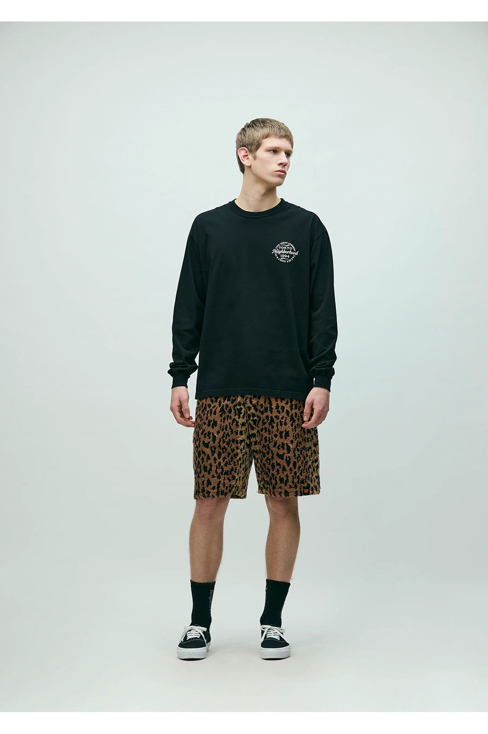 NH X HIPPOPOTAMUS . TERRY CLOTH SHORT PANTS / LEOPARD (261TSHIN