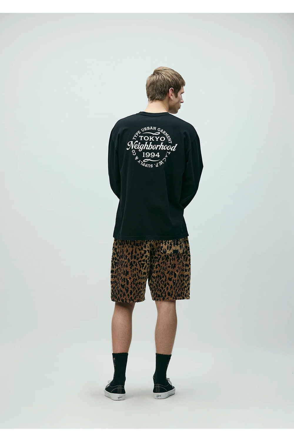 NH X HIPPOPOTAMUS . TERRY CLOTH SHORT PANTS / LEOPARD (261TSHIN