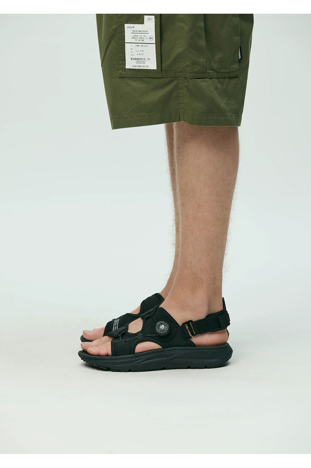 NH X RIG FOOTWEAR . SOLID SANDAL / BLACK (26152RFN-FW01