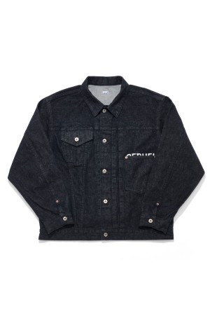 x FRAGMENT  ONE WASHED DENIM JACKET / BLACK (SQ-26SS-JK-03)