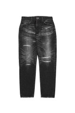 x FRAGMENT DAMEGE DENIM PANTS / BLACK (SQ-26SS-PT-08)