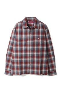 Flannel Check L/S Shirt / RED (HS-010426)