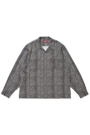 Leopard L/S Shirt / LEOPARD/GRAY (HS-040126)