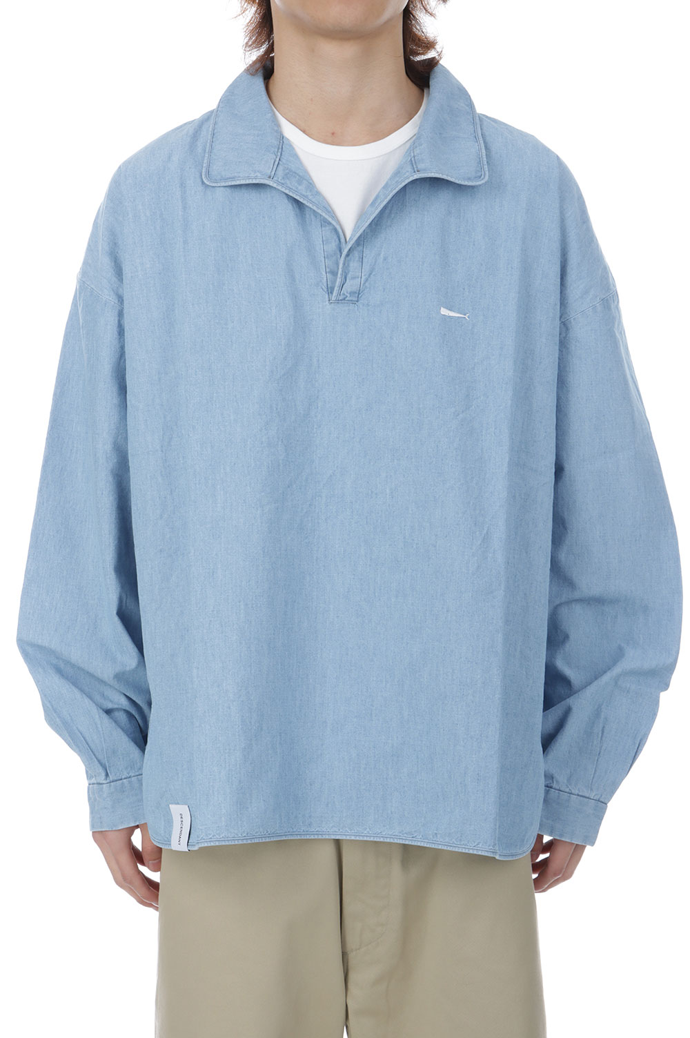 SALOON PULLOVER CHAMBRAY LS SHIRT - INDIGO (261CPDS-SHM04