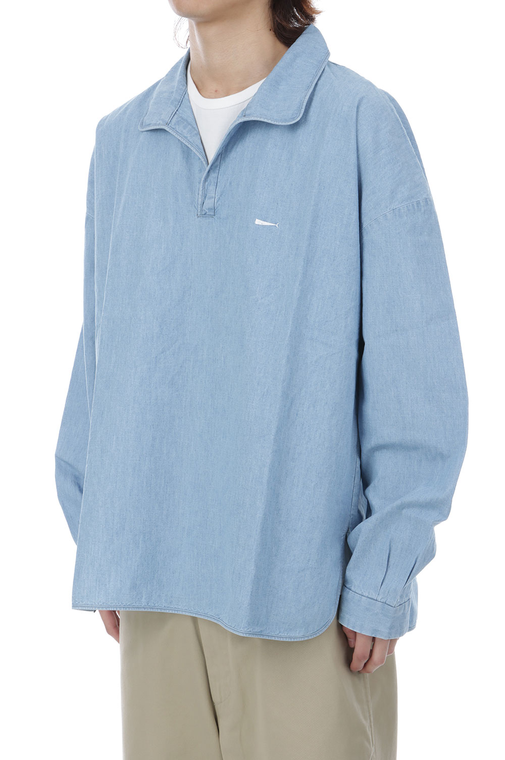 SALOON PULLOVER CHAMBRAY LS SHIRT - INDIGO (261CPDS-SHM04