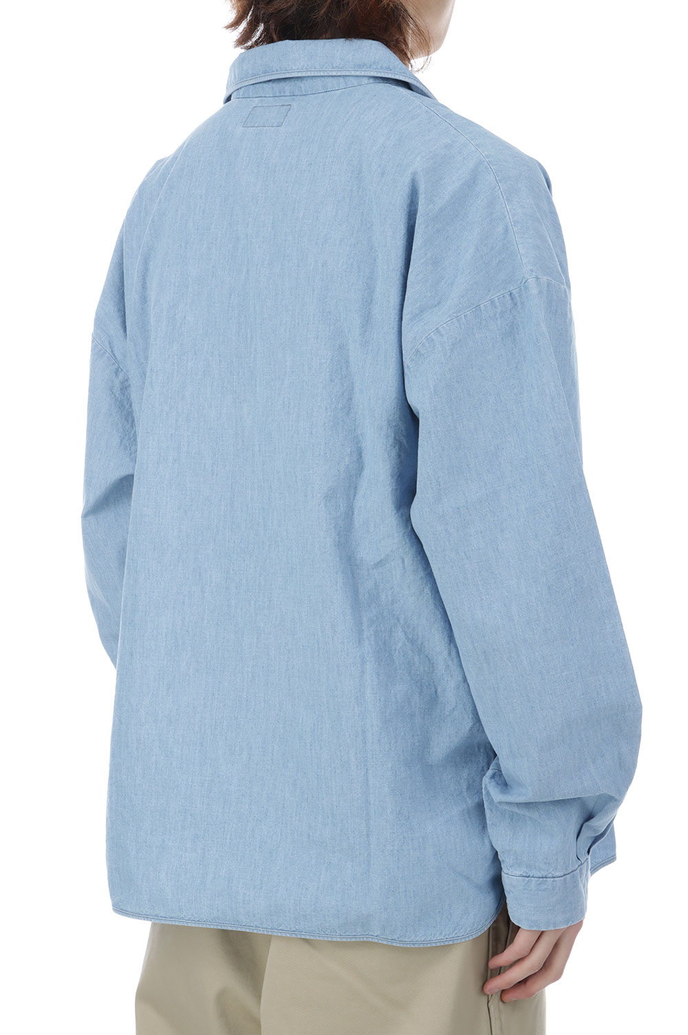 SALOON PULLOVER CHAMBRAY LS SHIRT - INDIGO (261CPDS-SHM04