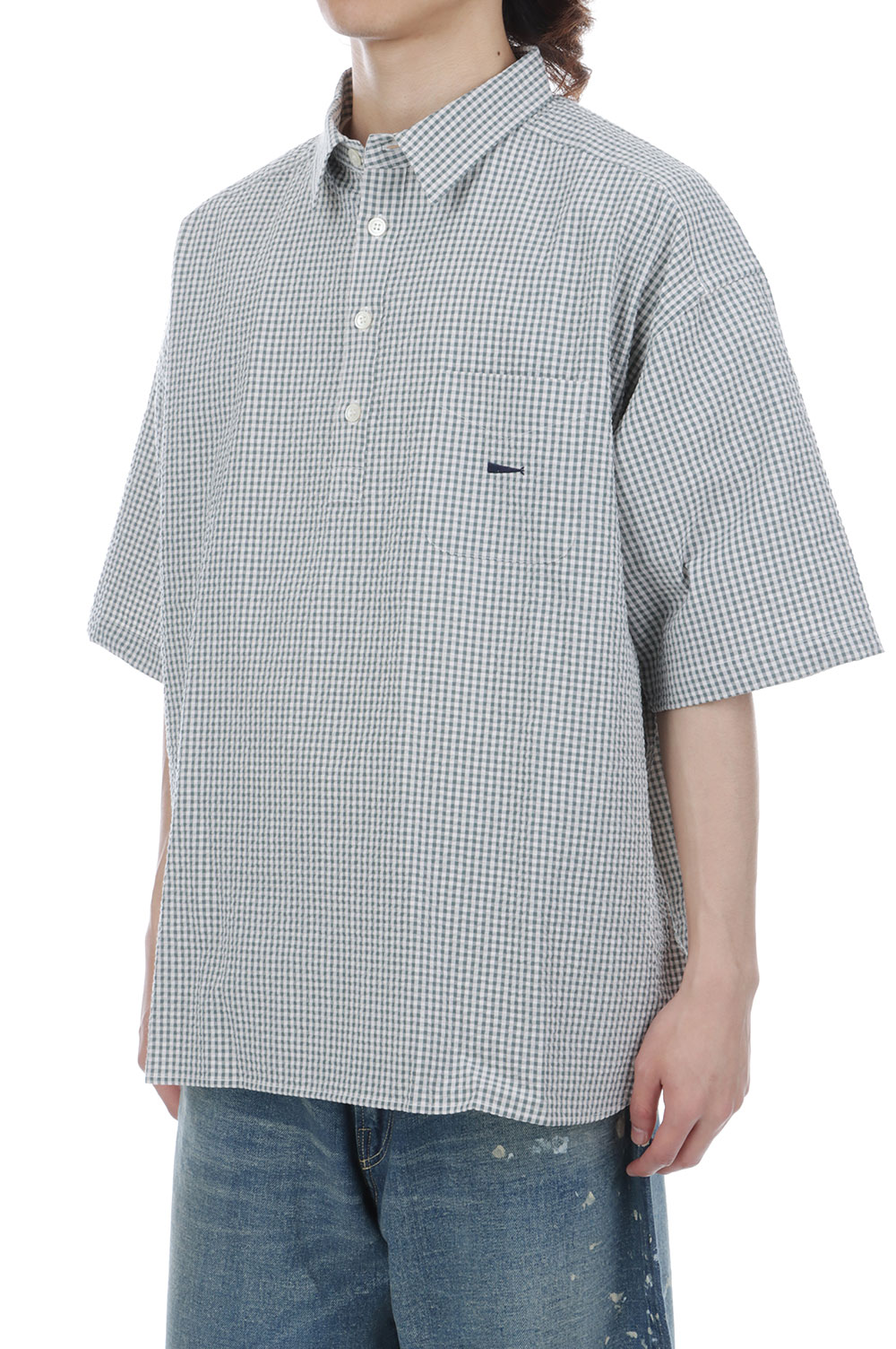 トップス DESCENDANT VOIL PULLOVER LS SHIRT descendant シャツVOIL PULLOVER LS SHIRT