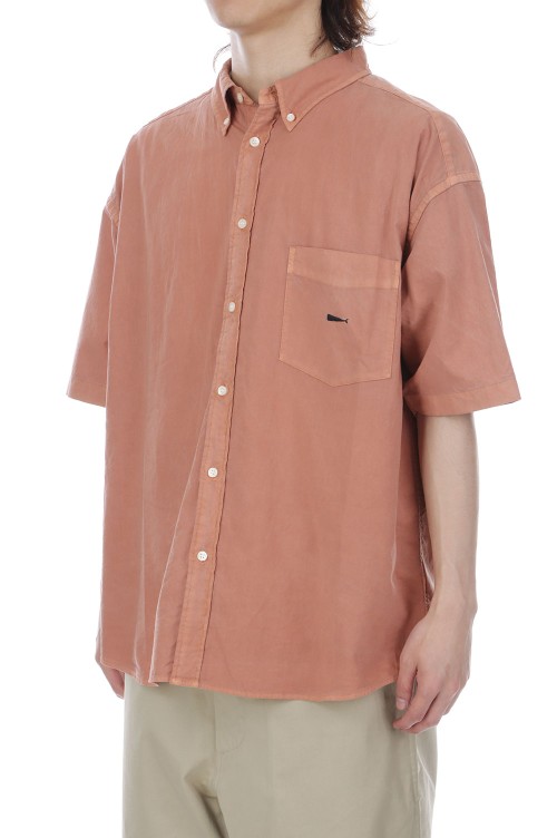 KENNEDY'S OXFORD SS SHIRT PIGMENT DYE - ORANGE (261WVDS-SHM07