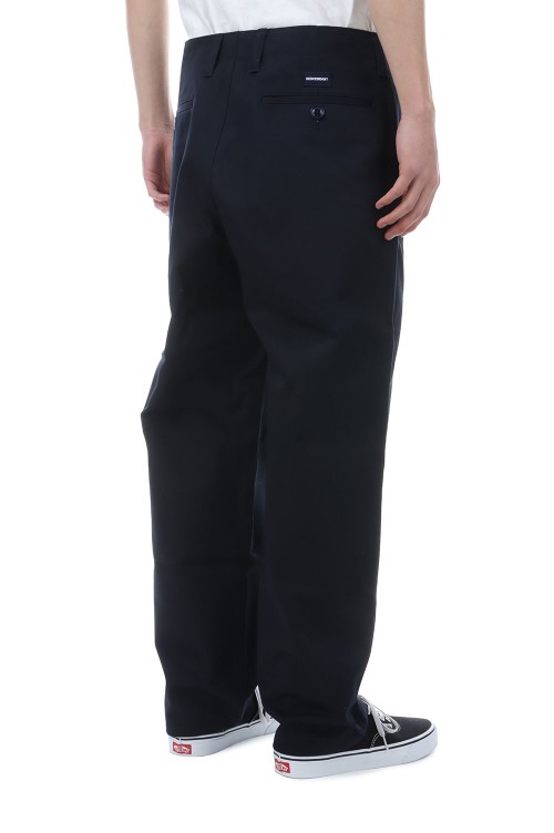 DC-6 ORGANIC COTTON TWILL TROUSERS - NAVY (261CPDS-PTM01