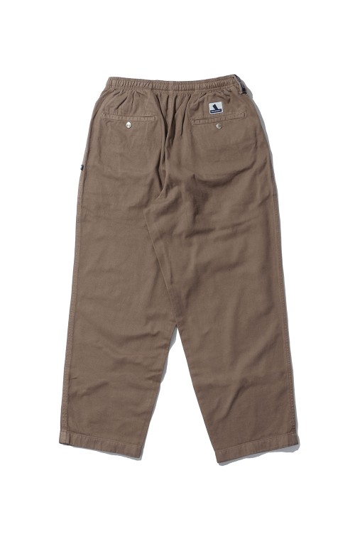 SHORE TWILL BEACH TROUSERS PIGMENT DYE - BROWN (261CPDS-PTM02