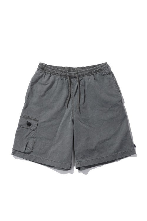 SHORE TWILL CARGO BEACH SHORTS PIGMENT DYE - GRAY (261CPDS-PTM05
