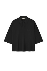 SIGNATURE 90'S CROPPED POLO - VINTAGE BLACK (125SP264421F)