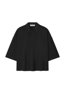 SIGNATURE 90'S CROPPED POLO - VINTAGE BLACK (125SP264421F)