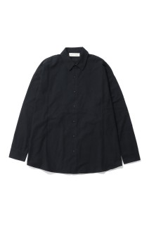SIGNATURE BUTTON UP SHIRT - BLACK (186SP264392F)