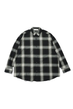 BUTTON UP SHIRT - IRON GREY PLAID (RW00308)