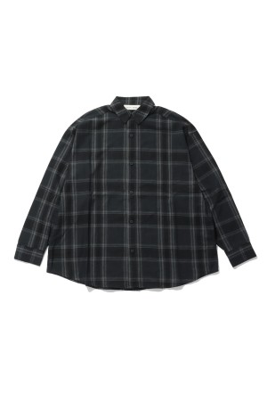 BUTTON UP SHIRT - VINTAGE BLACK PLAID (RW00308)