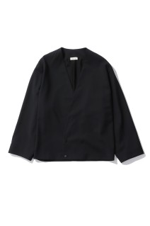 RELAXED LAPELLESS JACKET - Black (FG9M62-630ECW)