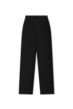 LOW RISE WRAP PANTS - Black (FG9M65-654ECW)