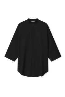 MANDARIN RELAXED SHIRT SS - Black (FG9M60-606OXF)