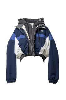 TRIPLE LAYERD NYLON PARKA - NAVY (B16PK561)