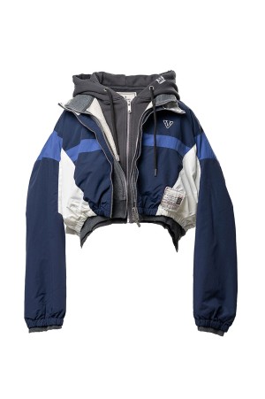 TRIPLE LAYERD NYLON PARKA - NAVY (B16PK561)