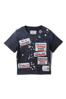 EMBELLISHED STICKER TEE - BLACK (B16TS571)