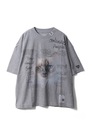 CAT PRINTED TEE - GRAY (K16TS772)