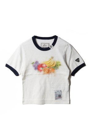 FRUIT PRINTED MINI TEE - WHITE (K16TS792)