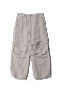 Linen Cupro Hopsack Military Pants - IVORY (GM261-40377)
