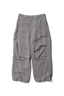 Linen Cupro Hopsack Military Pants - TAUPE (GM261-40377)