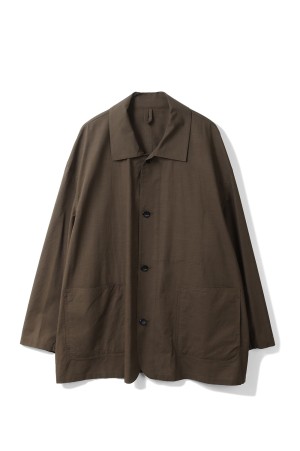 Cotton Wool Poplin Oversized Coverall - BROWN (GM261-30306)
