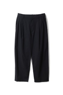 Cotton Wool Poplin Oversized Slacks - BLACK (GM261-40308)