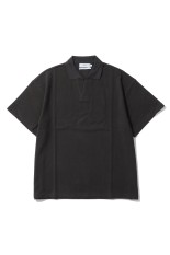 Cotton Pique Jersey S/S Skipper Polo - CHARCOAL (GU261-70416)
