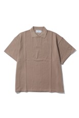 Cotton Pique Jersey S/S Skipper Polo - TAUPE (GU261-70416)