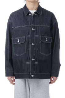 Selvage Denim Jacket - INDIGO_RIGID (GU261-20054RB)