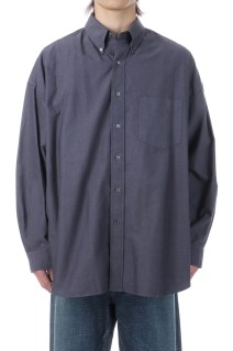 Oxford L/S Oversized B.D Shirt - GRAY (GM261-50021B)