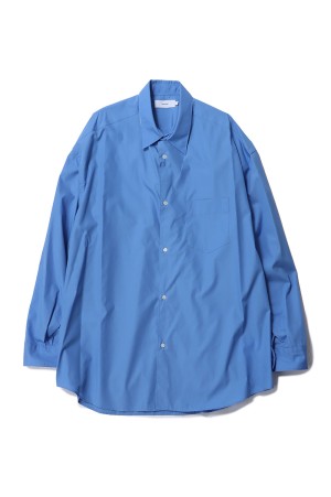 Broad L/S Oversized Regular Collar Shirt - BLUE (GM261-50001B)