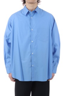 Broad L/S Oversized Regular Collar Shirt - BLUE (GM261-50001B)
