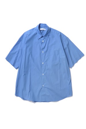 Broad S/S Oversized Regular Collar Shirt - BLUE (GM261-50003B)