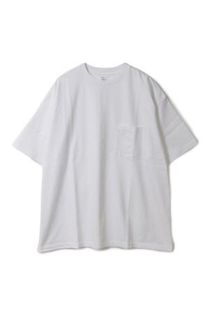 S/S Oversized Pocket Tee - WHITE (GU261-70114B)