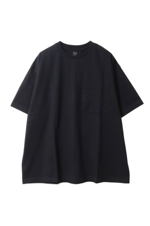 S/S Oversized Pocket Tee - BLACK (GU261-70114B)