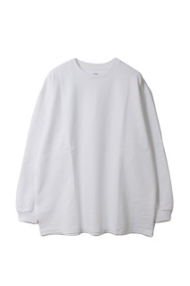 Heavy Weight L/S Oversized Tee - WHITE (GM261-70138B)