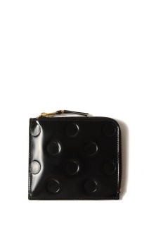 DOTS EMBOSSED LEATHER LINE C - BLACK (8Z-F031-051)