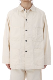 Vintage Twill Raglan Sleeve Coverall - Natural (1019095)