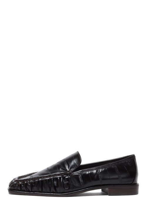 Squaretoe Gather Loafers - DARK BROWN (12521007) | セレクト